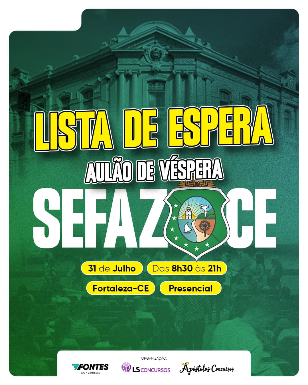 Aulão SEFAZ CE - banner