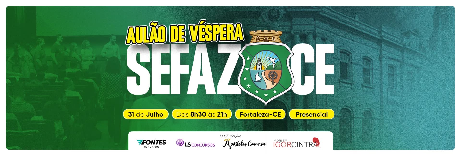 Aulão SEFAZ CE - banner