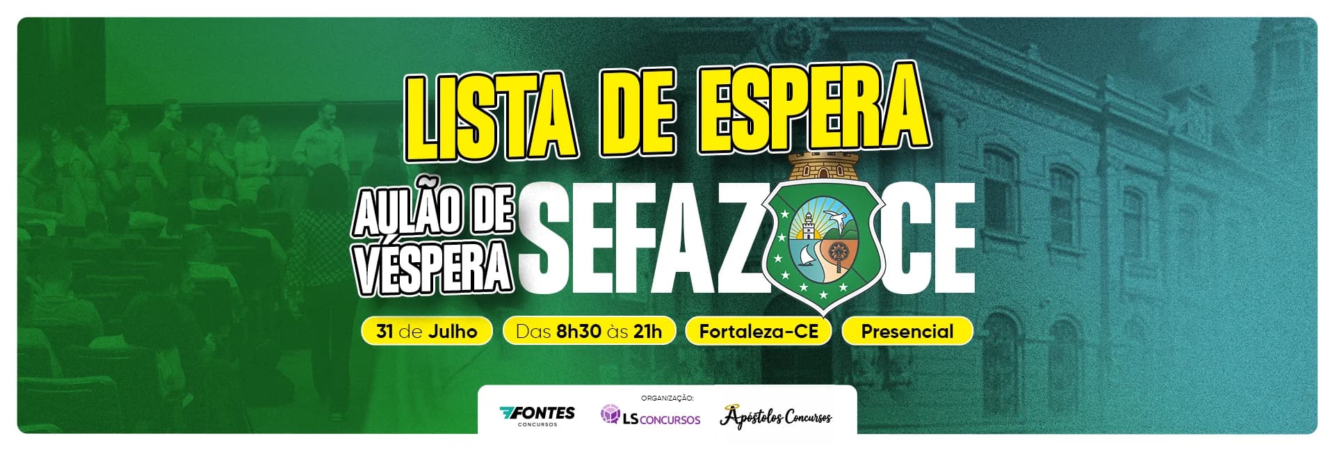 Aulão SEFAZ CE - banner