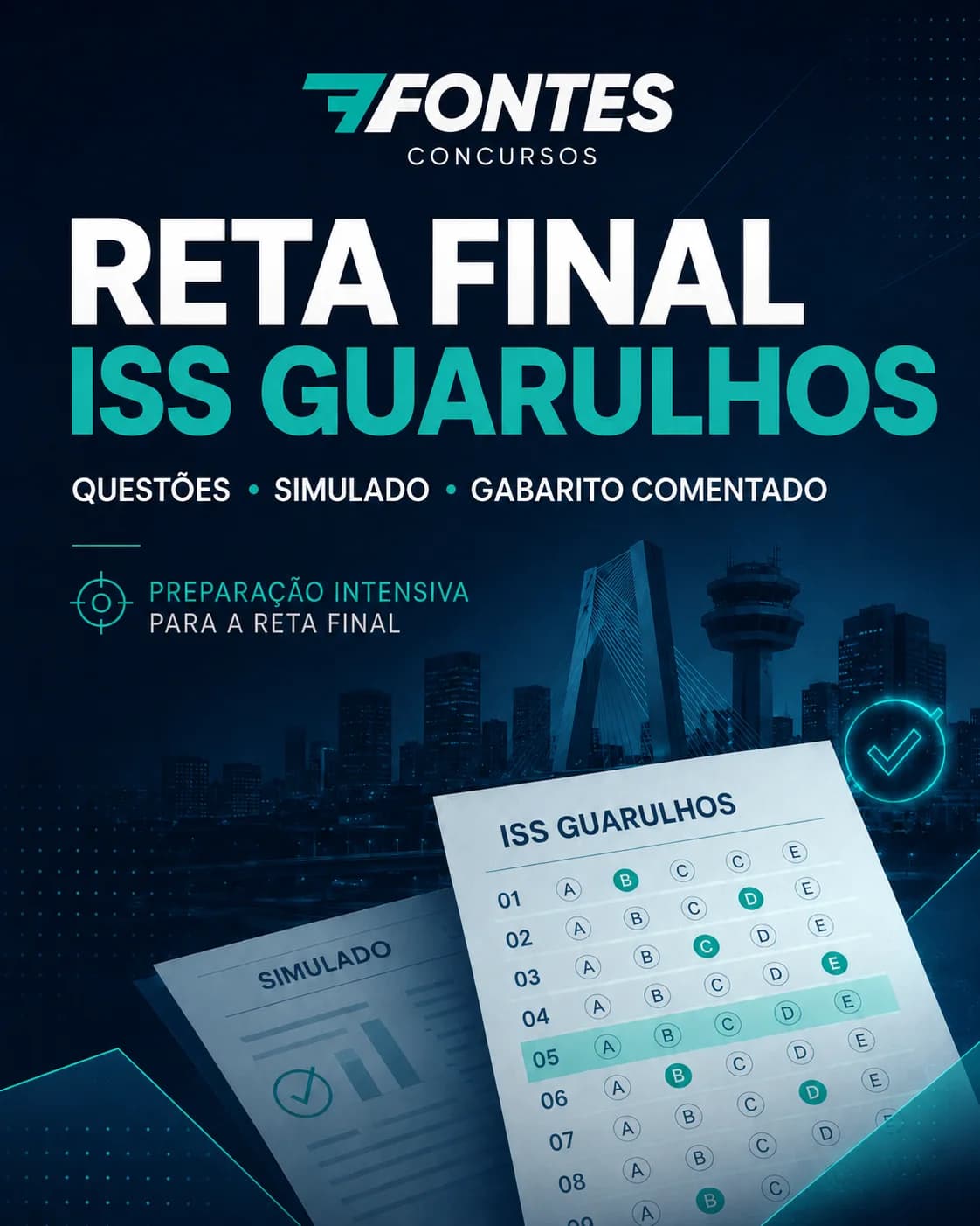 Reta Final ISS Guarulhos da 7Fontes Concursos