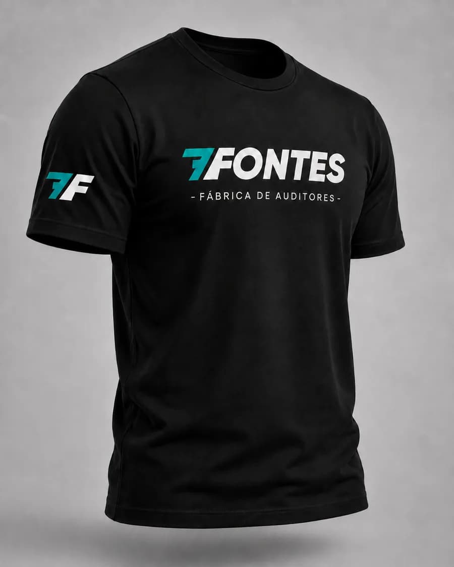 Assinatura 7Fontes, preta
