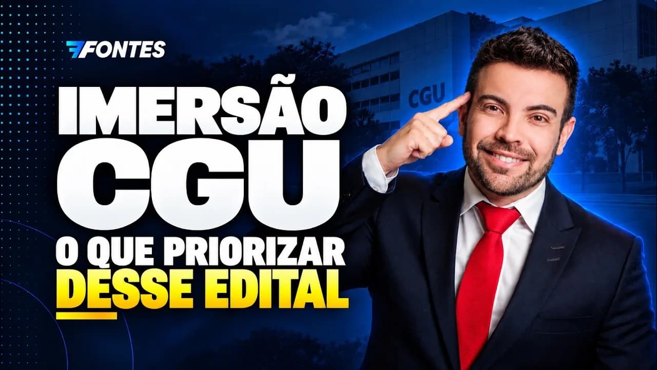 Plano de estudos: o que priorizar no edital da CGU