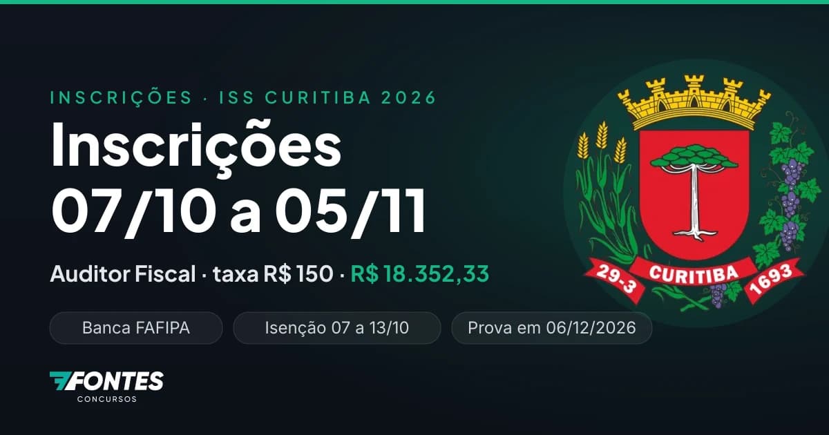 Inscrições do ISS Curitiba 2026 começam em 7 de outubro