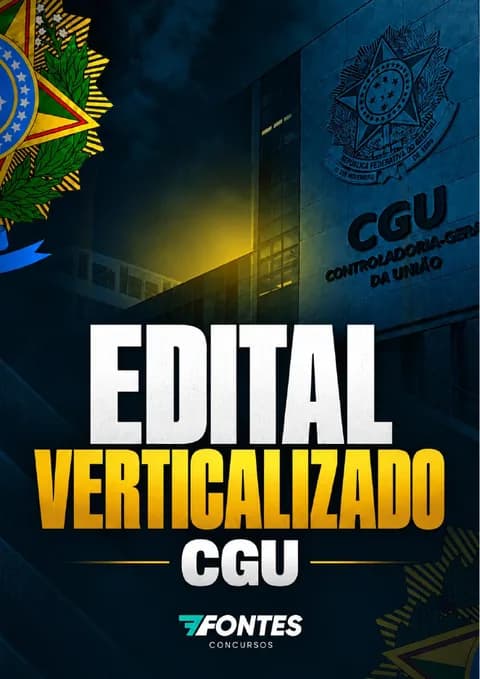 Capa do Edital Verticalizado CGU 2026