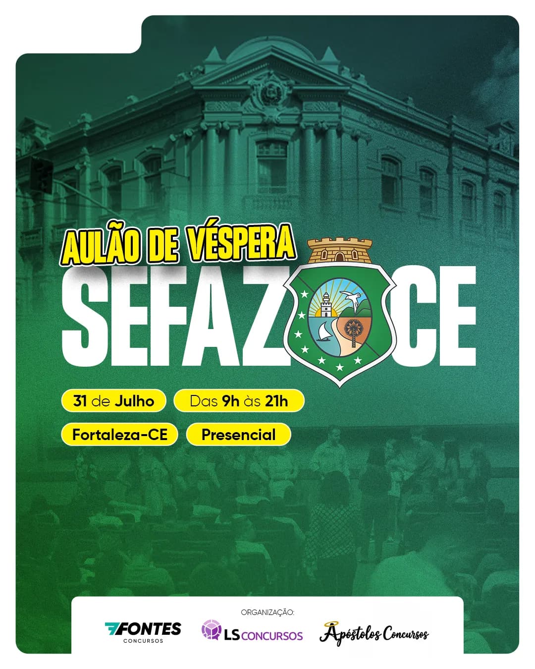 Aulão SEFAZ CE - banner