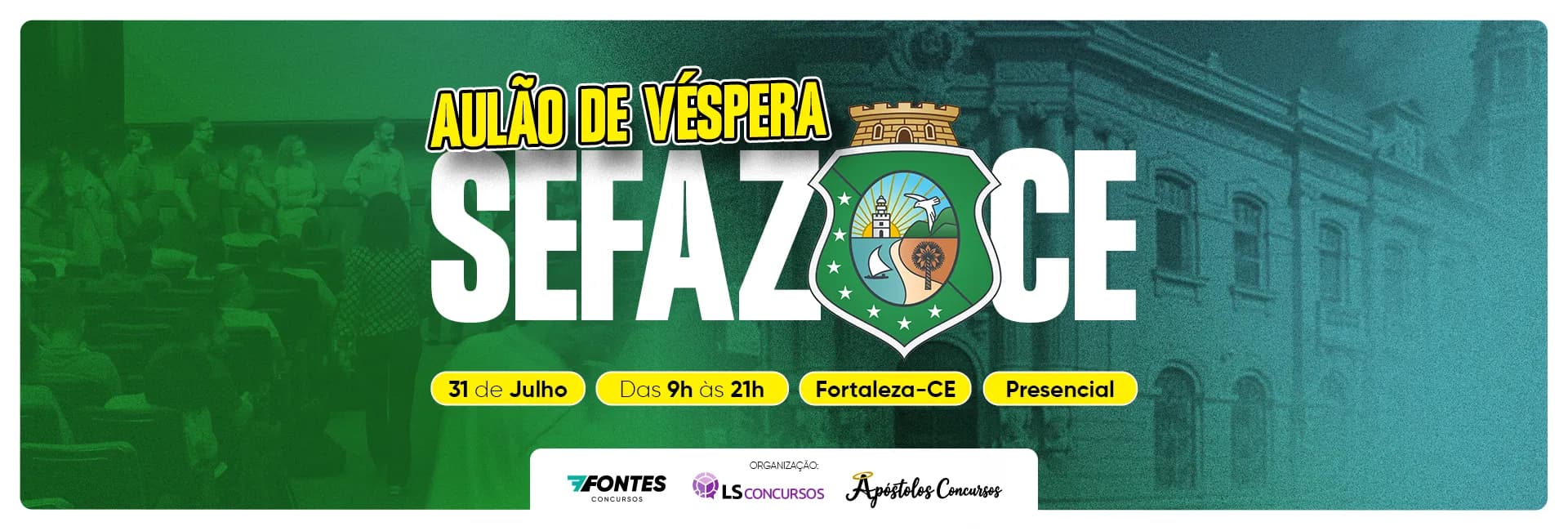 Aulão SEFAZ CE - banner