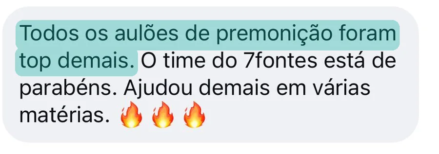 Todos os aulões de premonição foram top demais — Instagram