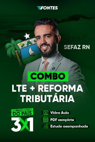 Combo Reforma Tributária + Legislação Tributária para SEFAZ RN, curso completo em vídeo aula, PDF e acompanhamento de estudos.
