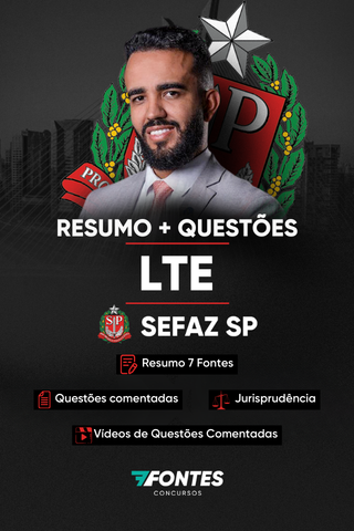 RESUMO QUESTOES SEFAZ SP